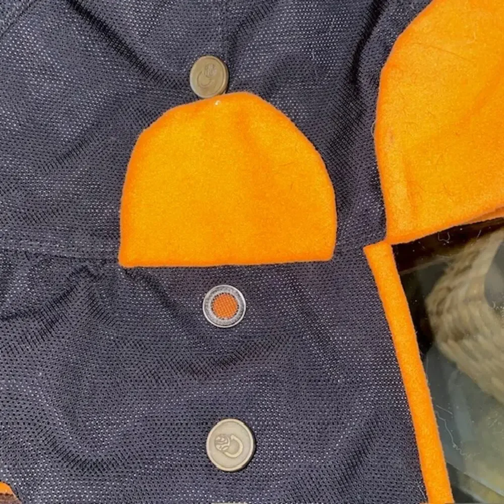 Discovery Expedition Orange Beanie Hat XL Ear Flap Winter Performance Fleece Cap